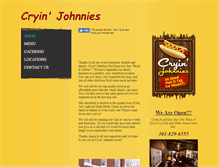 Tablet Screenshot of cryinjohnnies.com